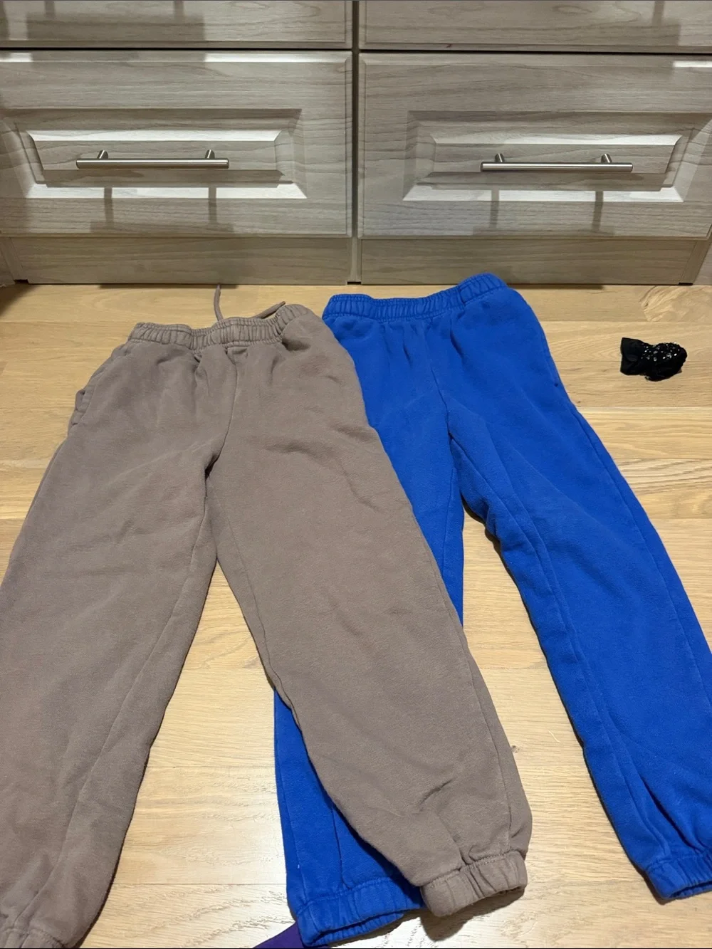 GAP Kids Fleece Joggers in Brown & Bright Blue